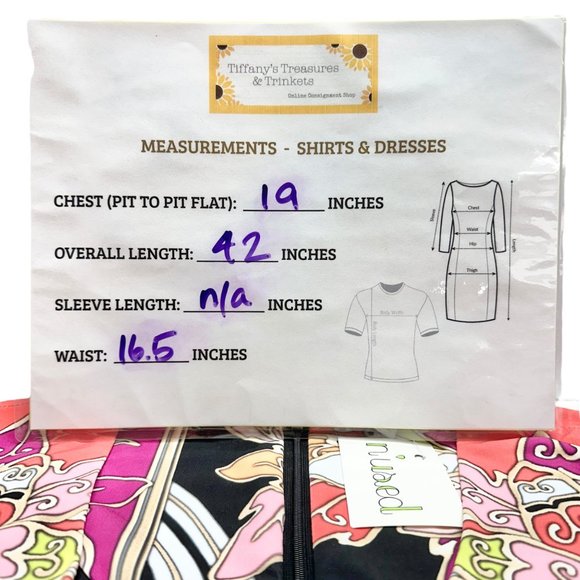 Etcetera Dress Womens 10 Abstract Multicolor Print Lined Sleeveless NWT - Picture 14 of 14